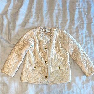 Janie and Jack Collection Cream Quilted Jacket size 2T